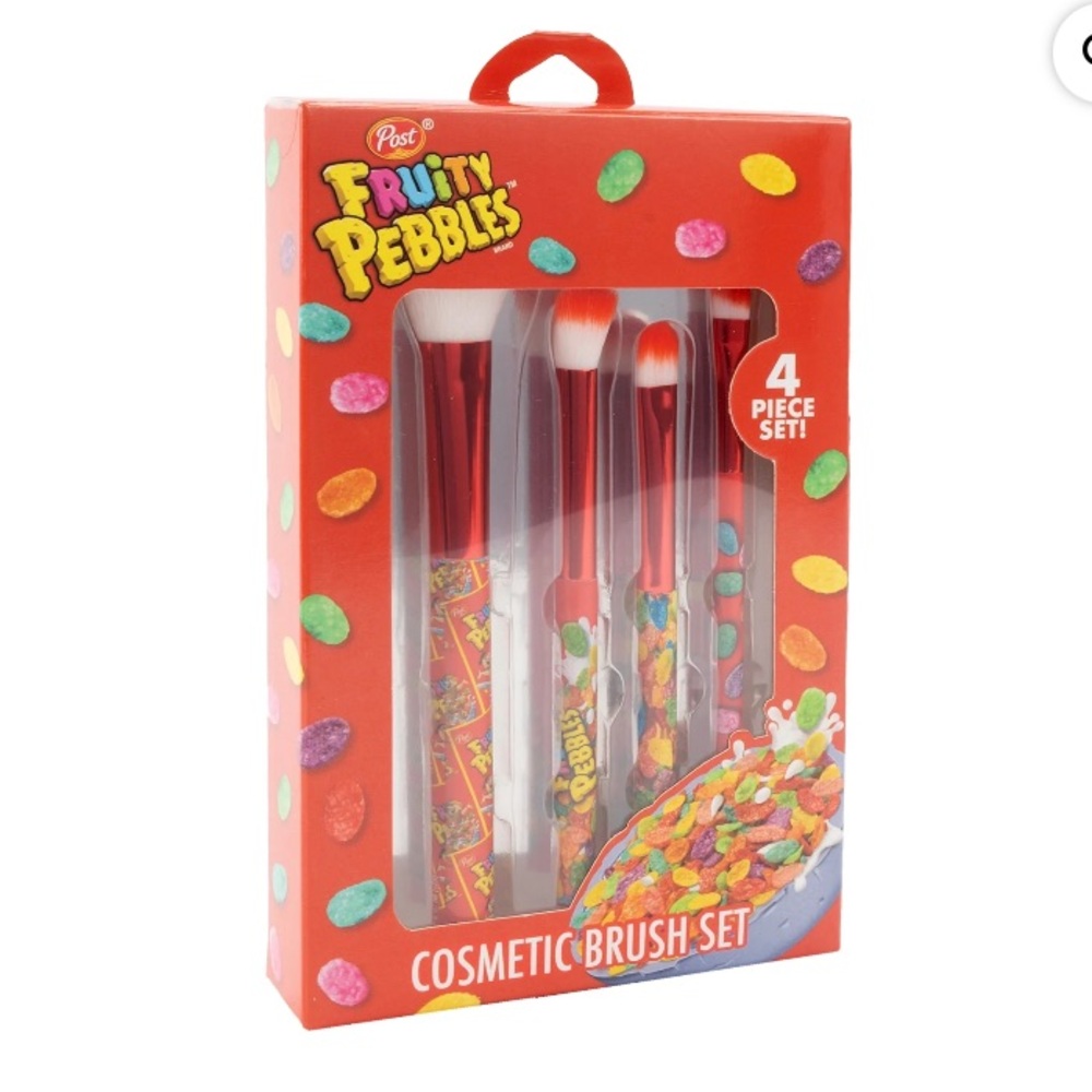 Taste Beauty x Fruity Pebbles Cosmetic Brush Set of 4 NEW